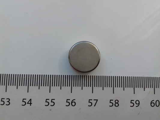 Magnes mocny neodymowy okrągły, 15mm x 4,8mm, 3060119264089580