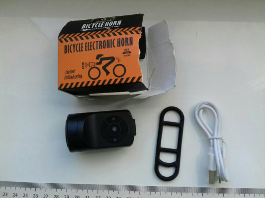 Elektryczny dzwonek rowerowy i alarm, Opakowanie Uszkodzone, na akumul