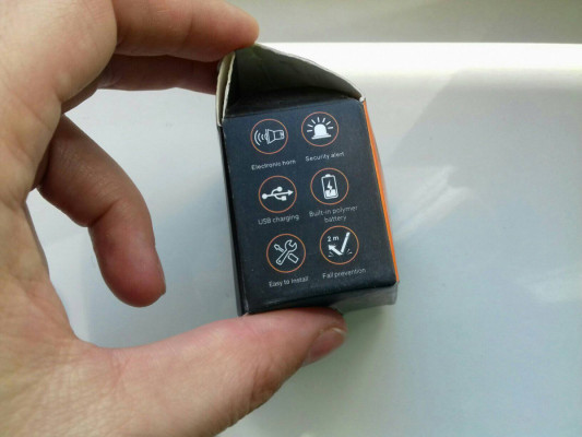 Elektryczny dzwonek rowerowy i alarm, Opakowanie Uszkodzone, na akumul