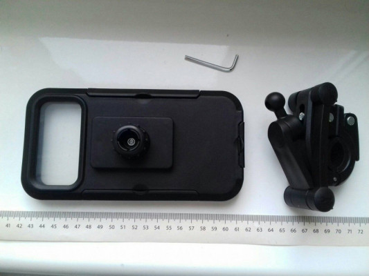Uchwyt na telefon motocyklowy-rowerowy, deszczoodporny, uniwersalny ob