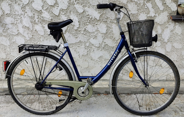 Rower Damski CityStar Koła 28” Kolor Niebieski Stan Dobry Opon SHIMANO