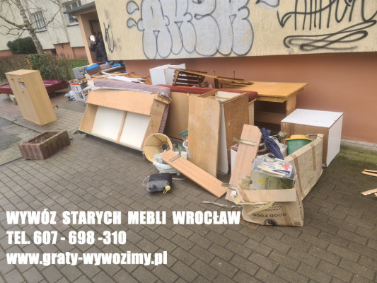 wywóz starych mebli Wrocław,opróżnianie mieszkań,piwnic