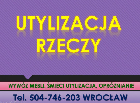 Sprzątanie piwnic, cena tel 504-746-203, Wrocław, wywóz i utylizacja
