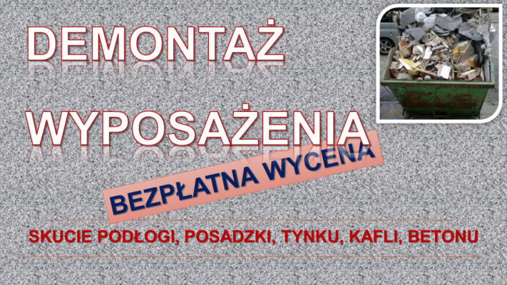 Demontaż i utylizacja mebli, tel. 504-746-203, cena Wrocław, wywóz