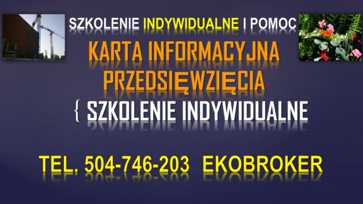 Szkolenie indywidualne, t.504746203 karta informacyjna przedsięwzięcia
