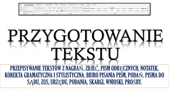 Korekta tekstu Wordzie, tel. 504-746-203, sprawdzenie, poprawienie,