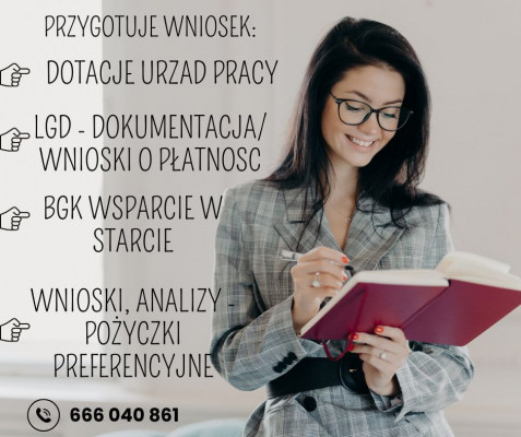 Wniosek Urząd Pracy wnioski dotacje biznesplan pożyczki LGD kredyt