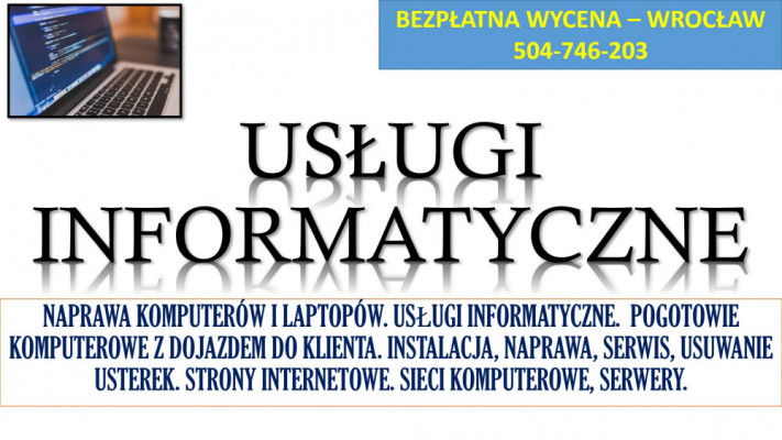 Założenie strony internetowej, Wrocław, cennik, usługi informatyczne