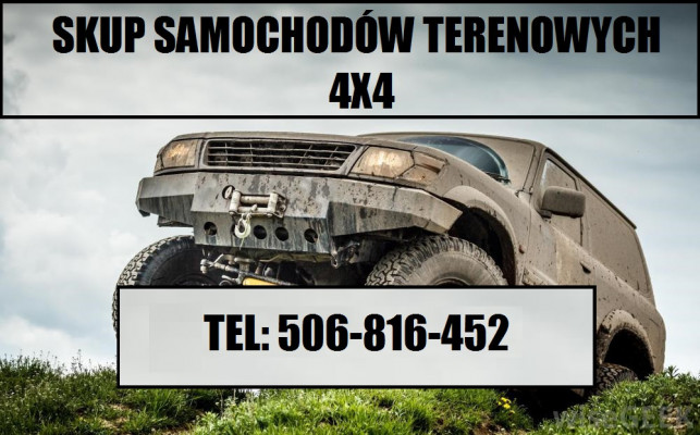 SKUP SAMOCHODÓW TERENOWYCH TERENOWE TERENOWY 4X4 SUV OFFROAD ZMOTA AUT