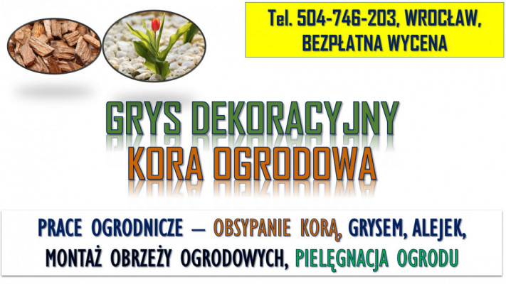 Grys ozdobny, Cena, Wrocław, tel. 504-746-203, Kamienie ozdobne