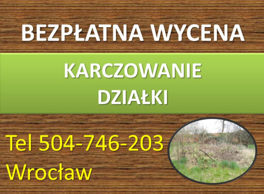 Karczowanie działki, cena, tel. 504-746-203, Wrocław, czyszczenie