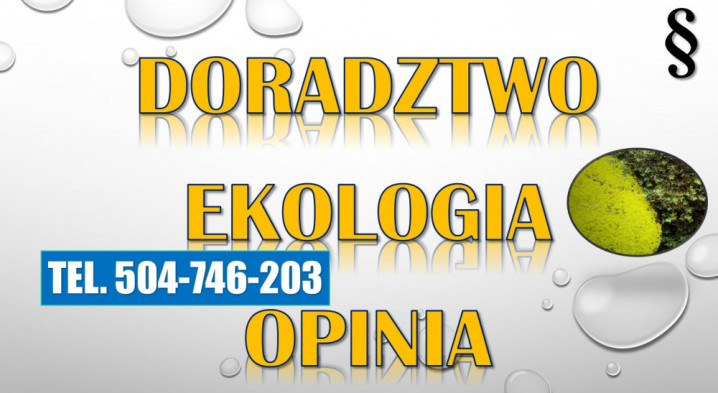 Doradztwo z ochrony środowiska, cennik, tel. 504-746-203. Obsługa.