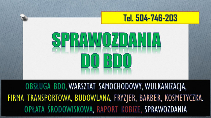 Wpis i sprawozdanie  BDO dla gabinetu lekarskiego i stomatologicznego,