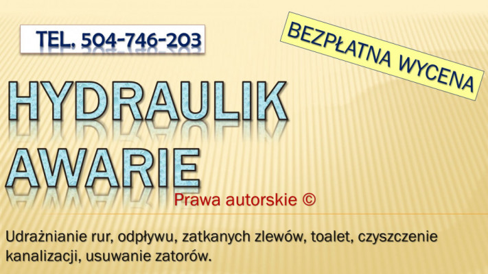 Pogotowie hydrauliczne, tel. 504-746-203,usługi hydraulika, Wrocław