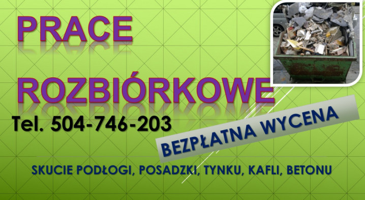 Wywóz  gruzu po remoncie, tel 504-746-203, śmieci, odpadów budowlanych