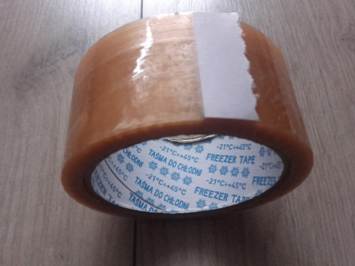 Taśma pakowa przezroczysta 50m, szer. 45mm (polipropylen) Freezer Tape