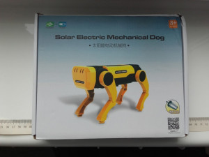 Zabawka mechaniczny solarny elektryczny pies, edukacyjna zabawka robot