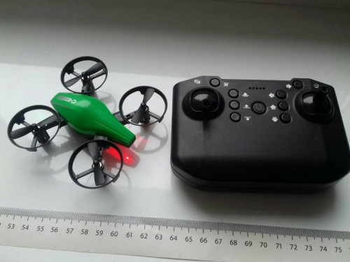 Dron GT1, Mini UAV, z pełną osłoną śmigieł, 3,7V 300mAh, 360 obrót, He