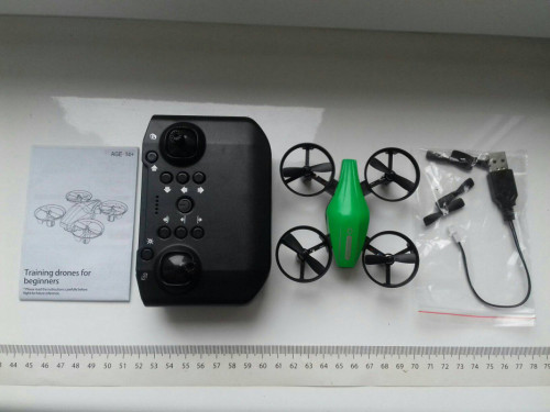 Dron GT1, Mini UAV, z pełną osłoną śmigieł, 3,7V 300mAh, 360 obrót, He