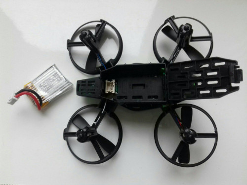 Dron GT1, Mini UAV, z pełną osłoną śmigieł, 3,7V 300mAh, 360 obrót, He
