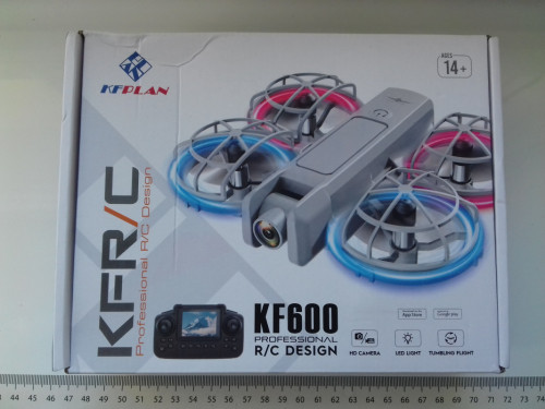 Dron KF600, WiFi FPV LCD 2,4 fotografia lotnicza, 2x aparat, aplikacja