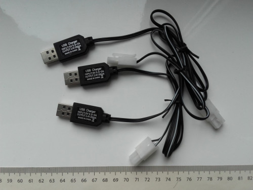 Ładowarka KET USB do akumulatorów 2,4V 250mA, wtyczka KET-2P, ni-cd Ni