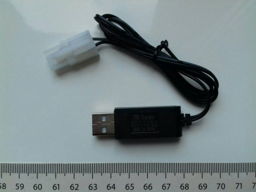 Ładowarka USB do akumulatora 9,6V, 250mA wtyczka KET-2P NOWA Charger,