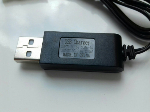 Ładowarka USB do akumulatora 9,6V, 250mA wtyczka KET-2P NOWA Charger,