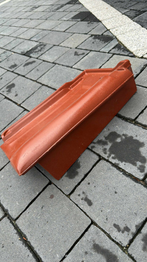 Dachówka Roben Fleming Rustykalna Miedziany Kasztan Jesienny Liść bocz