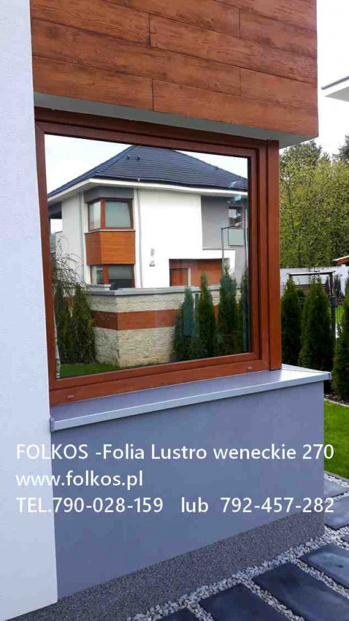Lustro weneckie Warszawa- folia wenecka na okno w mieszkaniu - Oklejam