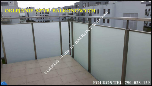 Folie na balkon Ceramiczna Warszawa-Oklejamy balkony folią -Folkos fol