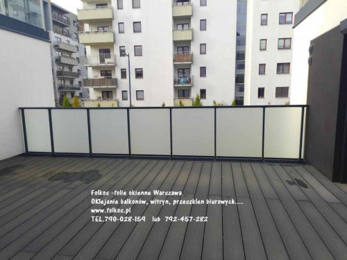 Oklejamy balkony Karlińskiego, Goleszowska, Sowińskiego. ..Folie Wawa