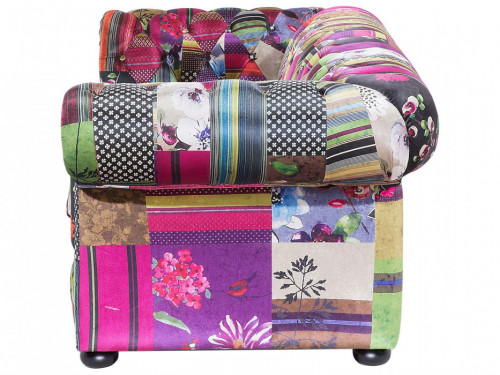 Sofa Fioletowa dla 3 osób