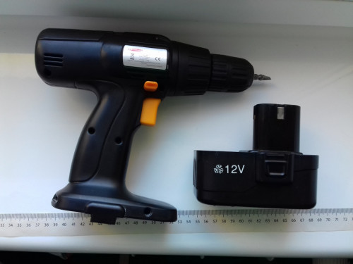 Wkrętarka akumulatorowa 12V TechniPro CD16, SH-DC12V400, Auchan, CD16B