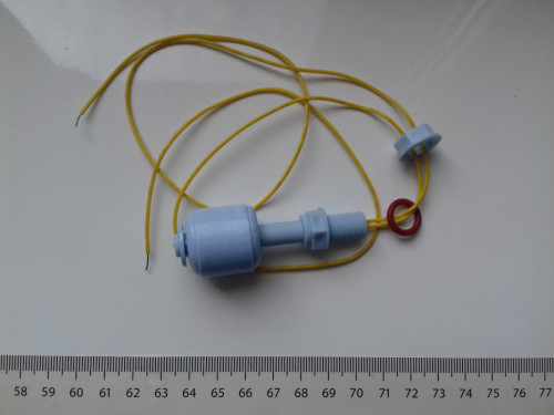Czujnik poziomu wody PP, pływakowy góra dół, plastik, z gwintem, PX163