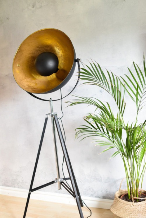 Lampa podłogowa Metal Złoty