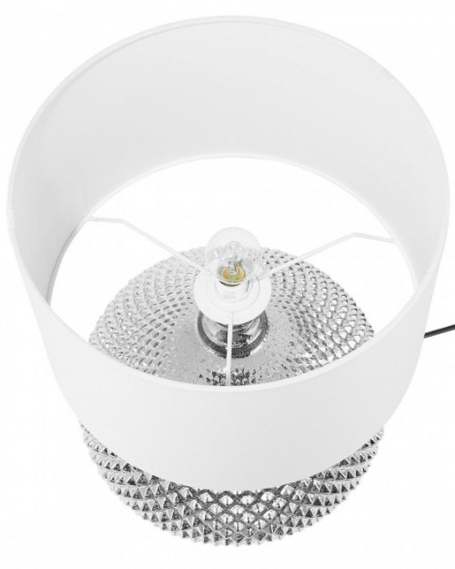 Lampa stołowa Szkło Srebrny