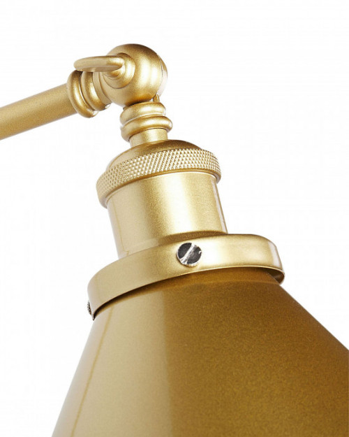 Zestaw 2 lamp ściennych Regulowana Metal Złoty