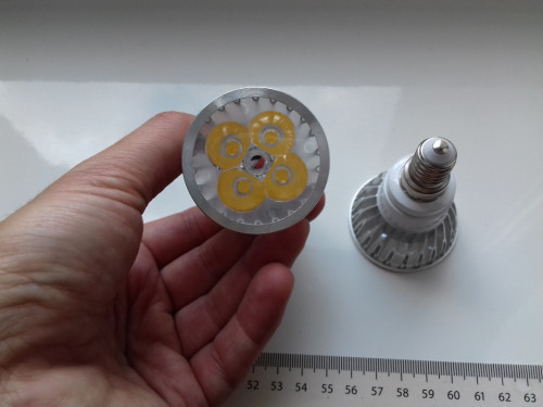 Żarówka LED 4Wat E14 230V światło skupione punktowe, bez ściemniania,