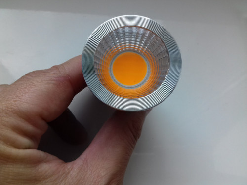Żarówka LED COB 3,4Wat E27 230V światło skupione punktowe, bez ściemni