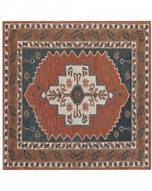 Dywan Kolorowy 200 x 200 cm Wełna