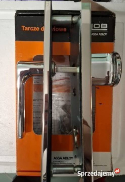 Okucie Klamkowe - Tacza-Gałko Klamka MR01-90MM CHROM LOB ASSA ABLOY