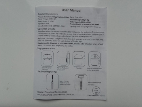 Mini ultradźwiękowy nawilżacz powietrza z podświetlanym paskiem i USB,