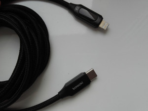 Toocki kabel USB-C do iPhone PD 36W transmisja danych, Lightning