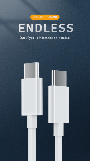 ViewSonic kabel USB-C - USB-C, PD do 60W, transmisja danych, 25cm, bia