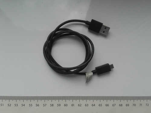 Kabel USB microUSB SONY, 95cm, czarny, używany