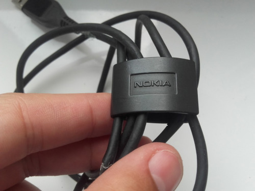 Kabel USB microUSB NOKIA CA-101, 115cm, czarny, mocno używany