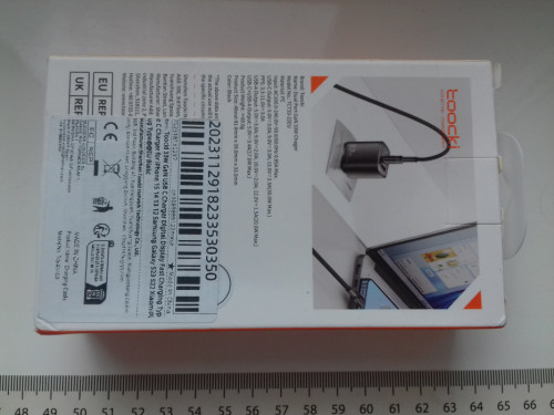 Ładowarka GaN 33W PD+QC3 5V, 3A, 9V, 10V, 12V, NOWA, USB-C + USB-A, TC