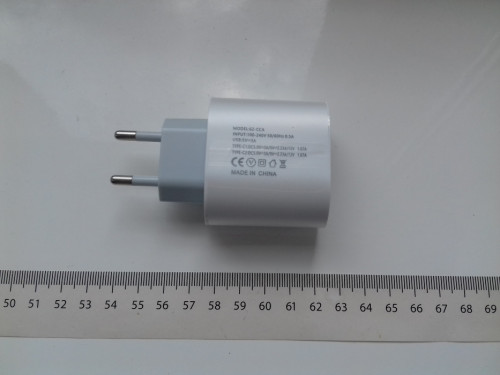 Ładowarka 62-CCA, QC3.0, PD, USB-C, 5V 3A, 9V 2.23A, 12V 1,67A, kolor