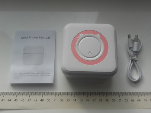 Mini drukarka przenośna termiczna papierowa bezatramentowa Bluetooth A